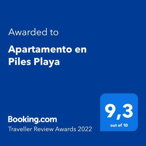 Apartamento En Piles Playa