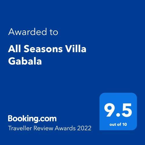 All Seasons Villa Gabala