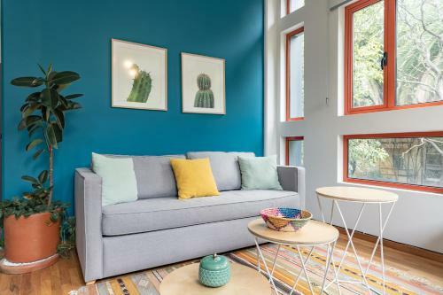 Art Deco & Modern Apt With Rooftop In Condesa!
