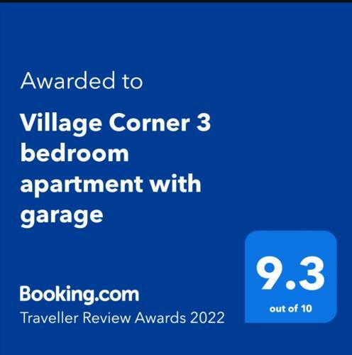 Village Corner 3 Bedroom Apartment With Garage