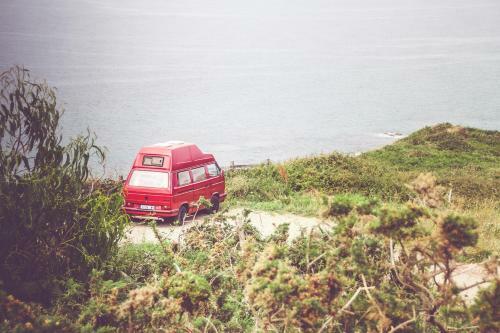 Gem�tlicher Volkswagen T3 Van In Nordspanien