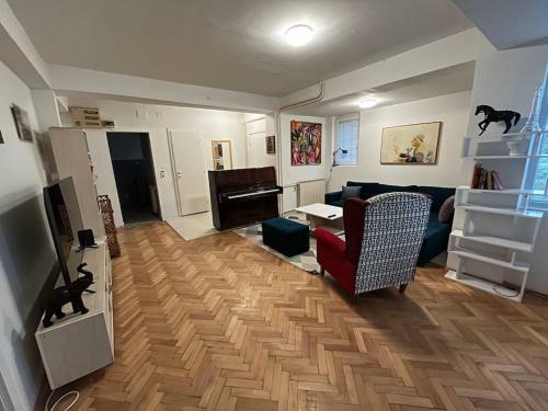 Piano Apartment With Garden In Aerodrom