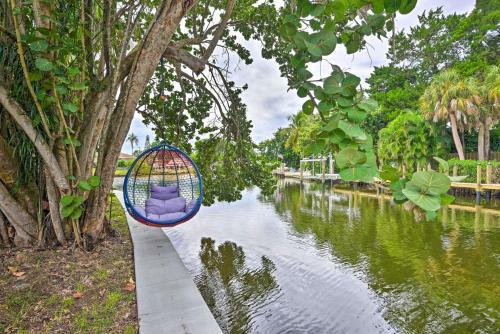 Waterfront Sarasota Estate Dock And Boat Lift!