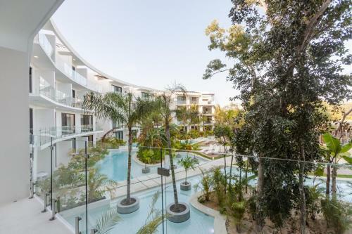Apartamento Lagunas Central Park Luxury Studio With Pool View Balcony & Gym