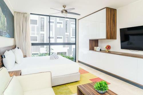 Apartamento New Chic Studio Space With Jungle Roof Pool & Lounge
