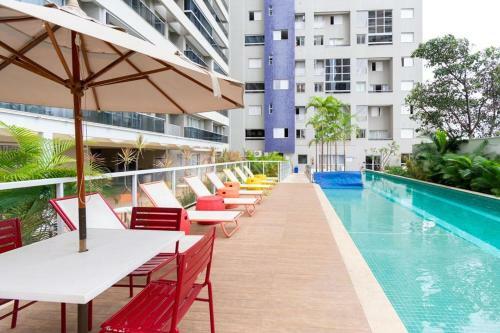 Apartamento Th2205 Studio Completo, Andar Alto, Setor Bueno