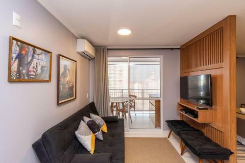 Apartamento Wb2804 Studio Decorado Com Vista Para O Parque Vaca Brava