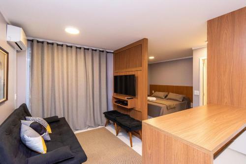 Apartamento Wb2804 Studio Decorado Com Vista Para O Parque Vaca Brava