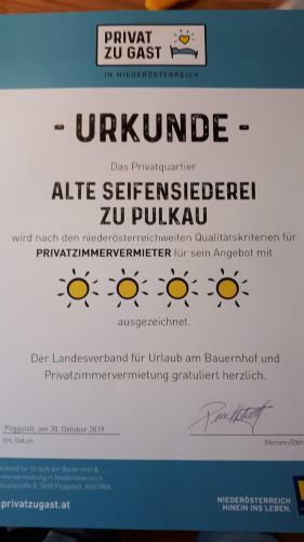Bed & Breakfast Alte Seifensiederei Zu Pulkau