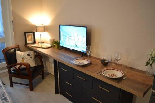 Apartamento Charmant Studio Belle Vue Mer En Normandie