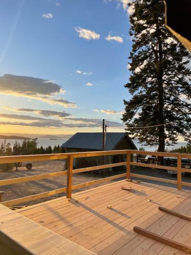 Amazing Sunsets, Stationcreek Cabin, Flathead Lake