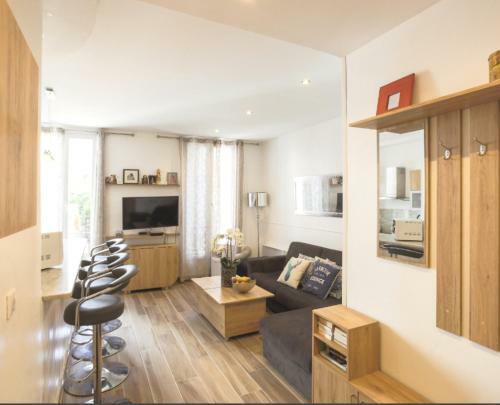 Stylish White And Red Apartments
