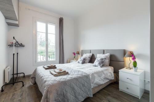 Stylish White And Red Apartments