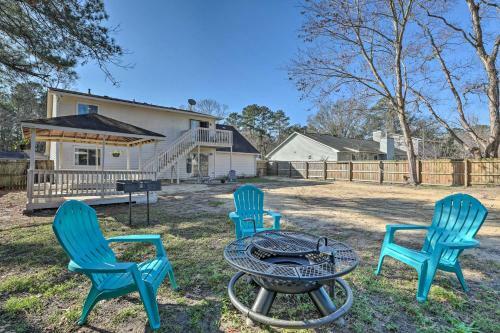 North Charleston Home With Fire Pit And Gazebo!