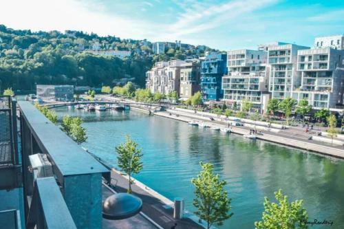Apartamento Grand T3 Lyon Confluence Avec 2 Balcons Vue Sa�ne