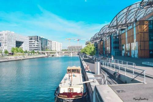 Apartamento Grand T3 Lyon Confluence Avec 2 Balcons Vue Sa�ne