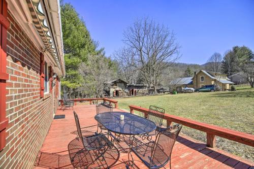 Quaint Creekside Home With Spacious Deck And Yard