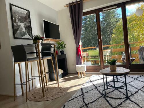Apartamento Studio Turquoise Quartier Grattague Vue Montblanc
