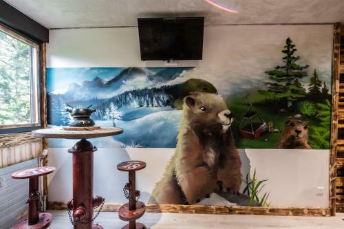 Le T�te Pied Centre/t�l�cabine Saint-gervais