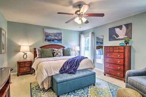 Chic Ocean View Home About 5 Mi To Bethany Beach!