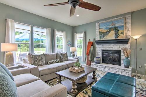 Chic Ocean View Home About 5 Mi To Bethany Beach!