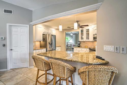 Waterfront Home With Screened-in Private Pool!