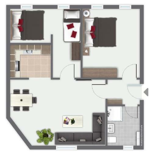 Apartamento Ferienwohnung Petersberg