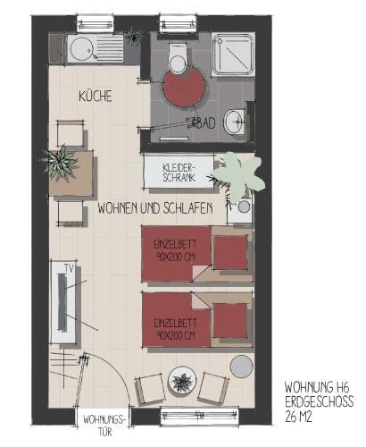 Apartamento Ferienwohnungen Legienstra�e