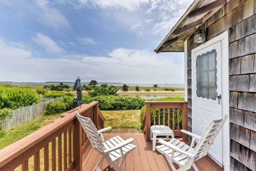 Beachfront West Yarmouth Cottage With Deck And Views!