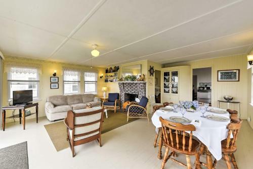 Beachfront West Yarmouth Cottage With Deck And Views!