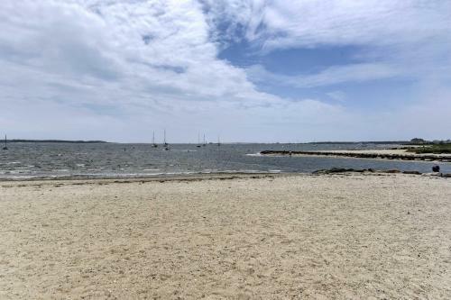 Beachfront West Yarmouth Cottage With Deck And Views!
