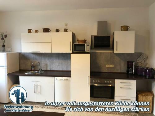 Apartamento Ferienwohnung "am Kletterfelsen"