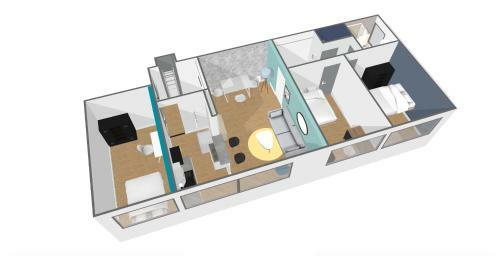 Apartamento L'ile D'or - 3 Chambres - Parking