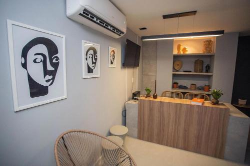 Apartamento Lindo Flat Com �rea Externa Privativa.