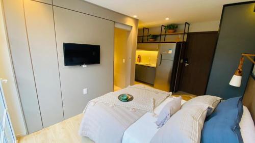 Apartamento Lindo Flat Com �rea Externa Privativa.