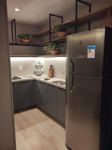 Apartamento Lindo Flat Com �rea Externa Privativa.