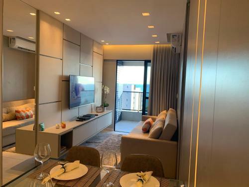 Apartamento Luxo 1406 - Quarto E Sala Com Varanda Frente Mar Ponta Verde