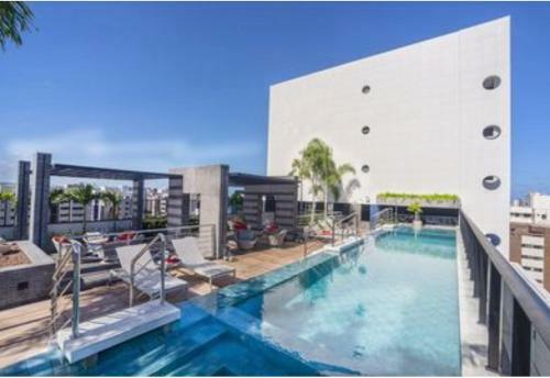 Apartamento Luxo 1406 - Quarto E Sala Com Varanda Frente Mar Ponta Verde