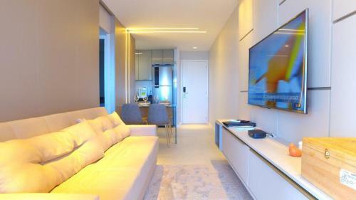 Apartamento Luxo 1406 - Quarto E Sala Com Varanda Frente Mar Ponta Verde