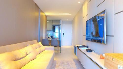 Apartamento Luxo 1406 - Quarto E Sala Com Varanda Frente Mar Ponta Verde