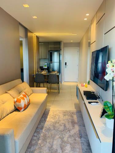 Apartamento Luxo 1406 - Quarto E Sala Com Varanda Frente Mar Ponta Verde