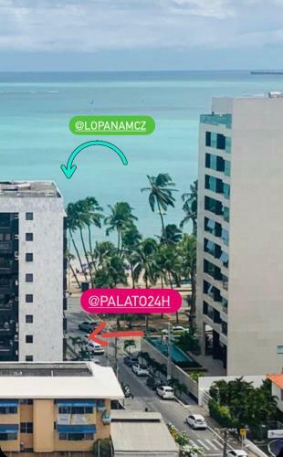 Apartamento Luxo 1406 - Quarto E Sala Com Varanda Frente Mar Ponta Verde