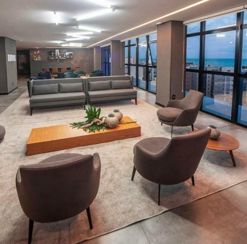 Apartamento Flat Com Piscina E Vista Pro Mar Em Ponta Verde Al