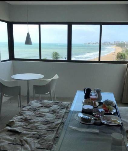 Apartamento Otimo Flat Com Vista Panoramica Da Praia Em Maceio
