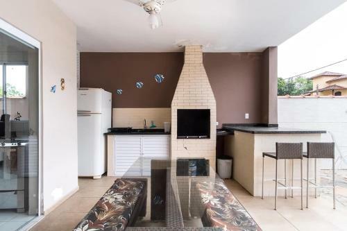 Casa Com Piscina E Churrasq Na Praia Massaguacu, Sp