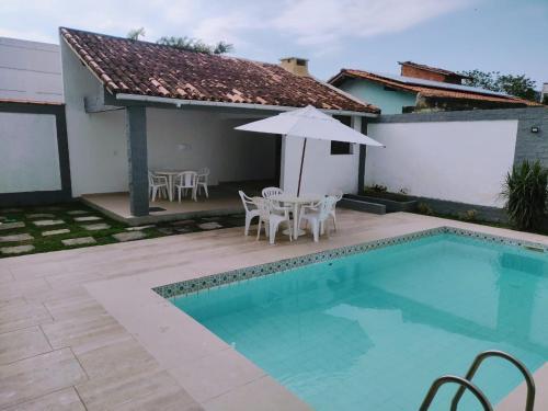 Casa Na Praia C/ Churrasqueira E Piscina.