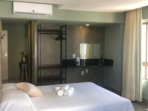 Apartamento Flat Natal Com Vista Para O Mar E Cozinha Completa