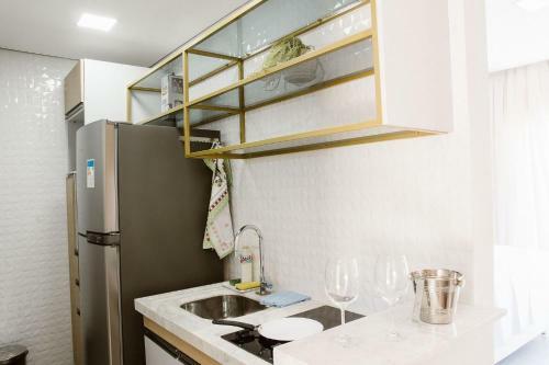 Apartamento Qavi - Flat Completo Com Vista Piscina