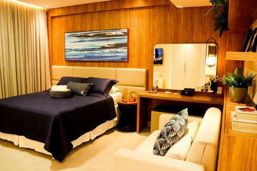 Apartamento Qavi - Flat Na Rua Principal Com Vista Jardim