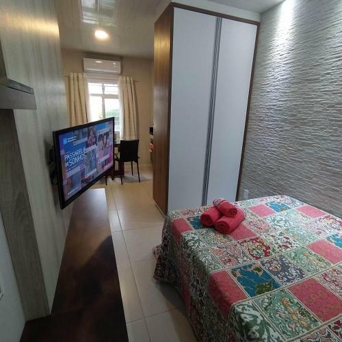 Apartamento Loft Encantador B - 8 Km De Floripa
